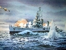 USS Plunket - Lithograph $165