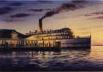 Watercolor of the Liner City of Norfolk - Richard C Moore