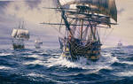 Watercolor Painting of the HMS Victory